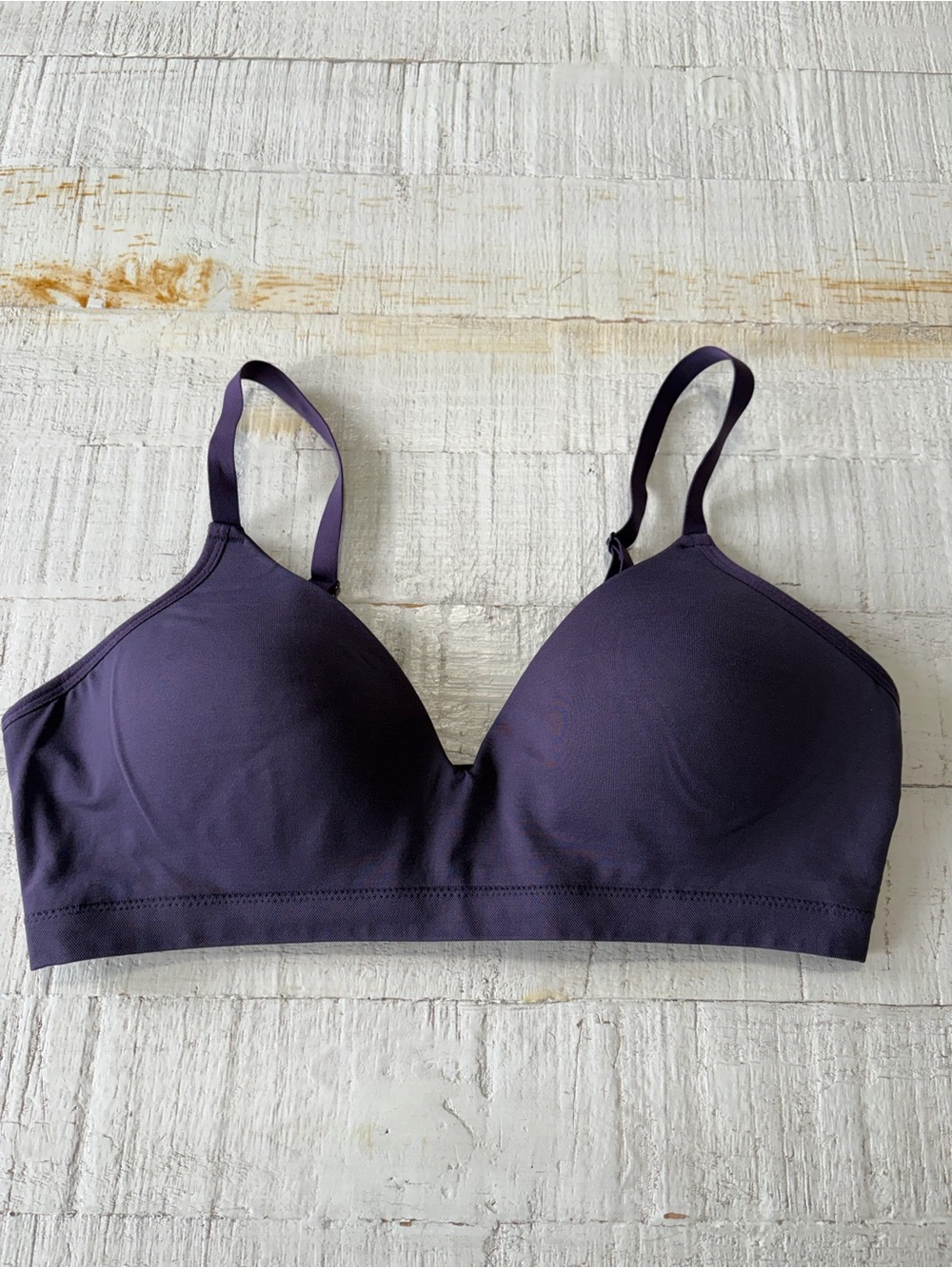 ThirdLove Form 360 Lifting Wireless Bra size Large Dark Purple Seamless